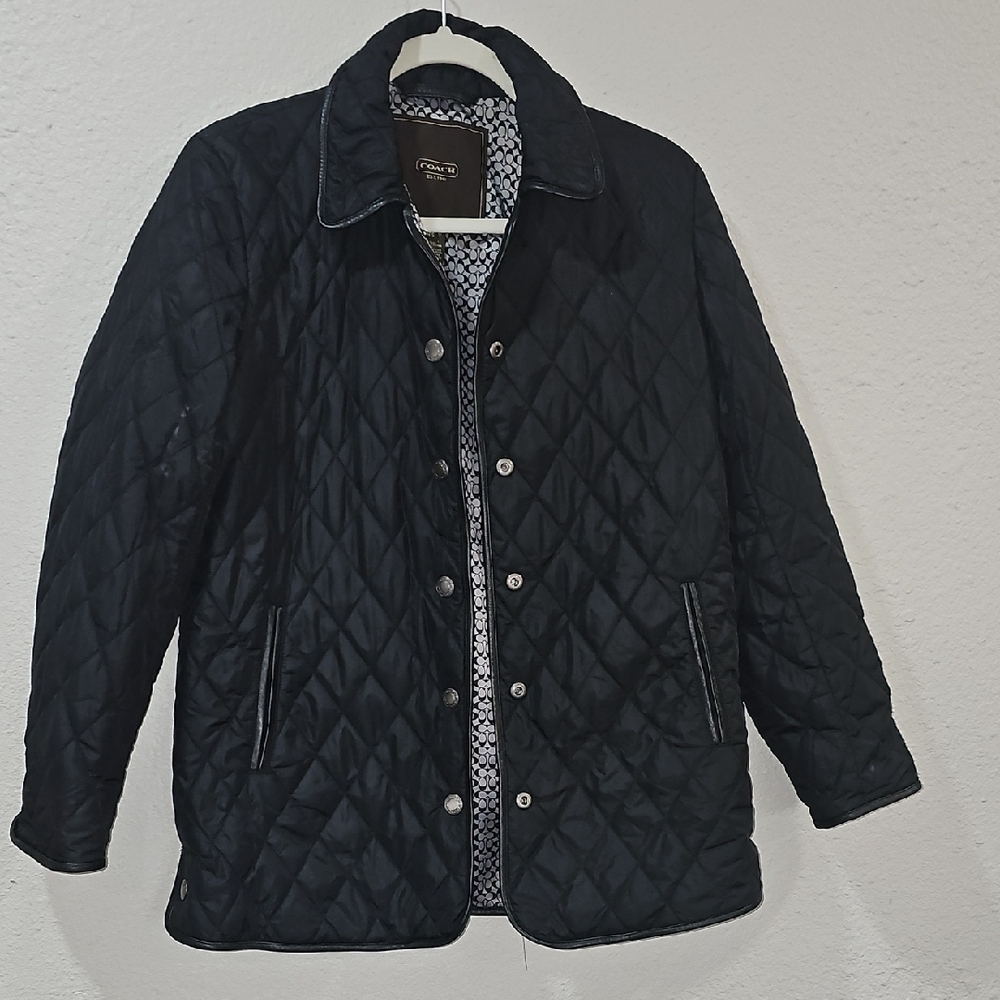 Men's Black Quilted Jacket